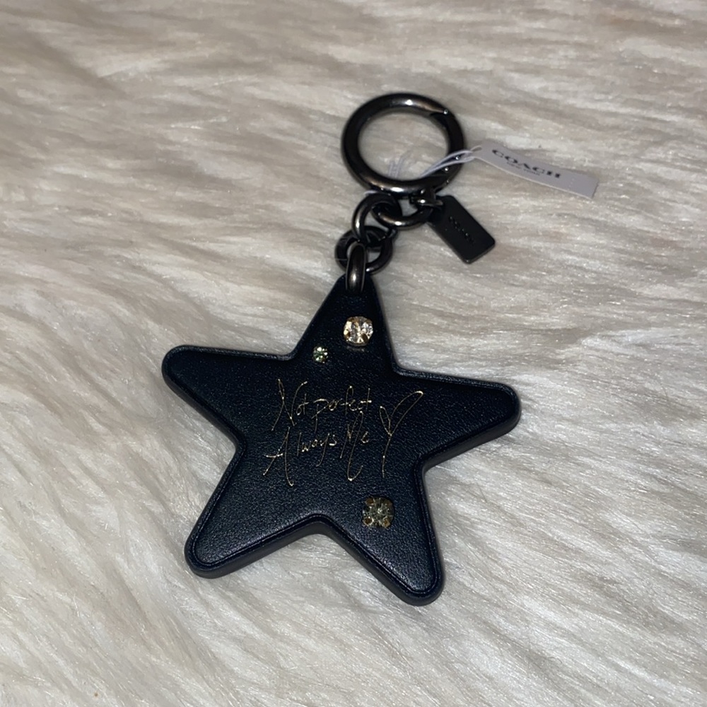 Coach Crystal Selena Gomez Trial Bag/Keychain “NOT PERFECT ALWAYS ME” 2pc Set - Picture 9 of 11